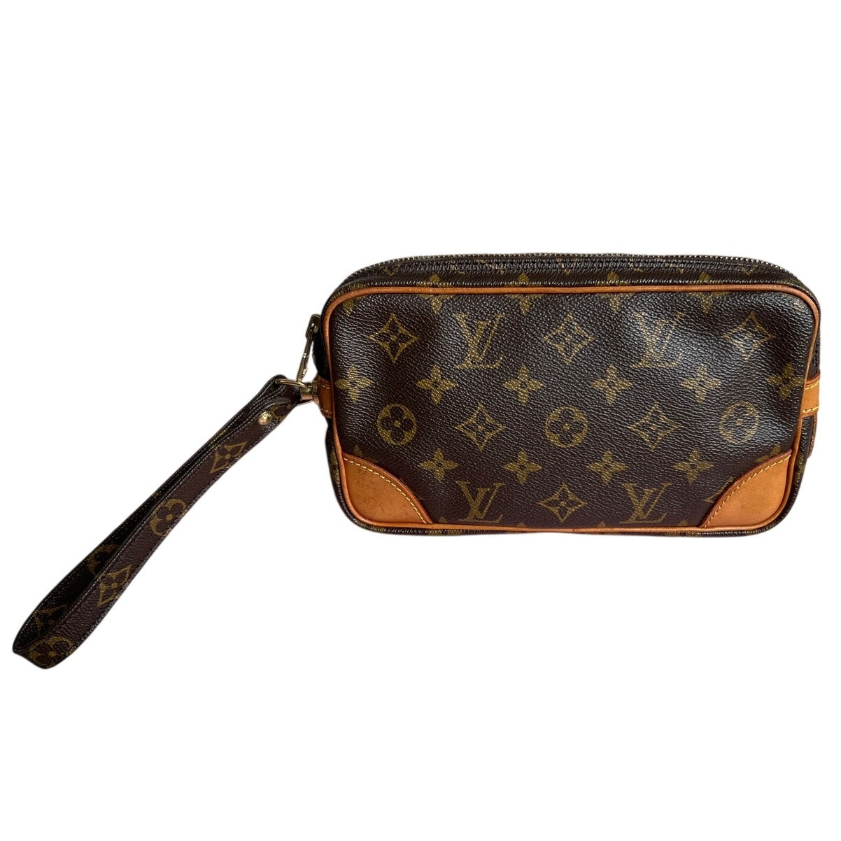 Louis Vuitton Marly Dragonne Pm Clutch Bag W/ Coa Th0920 Authentic Vintage Euc